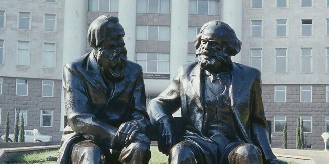 Engels and Marx in Chisinau