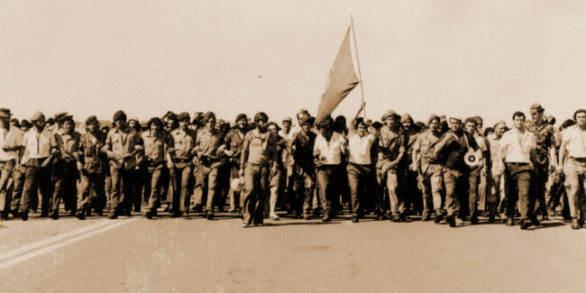 Manifestazione a Beja.Ottobre 1975